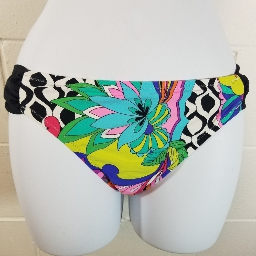 Trina Turk balboa neon floral bikini swim bottoms - Picture 4 of 12
